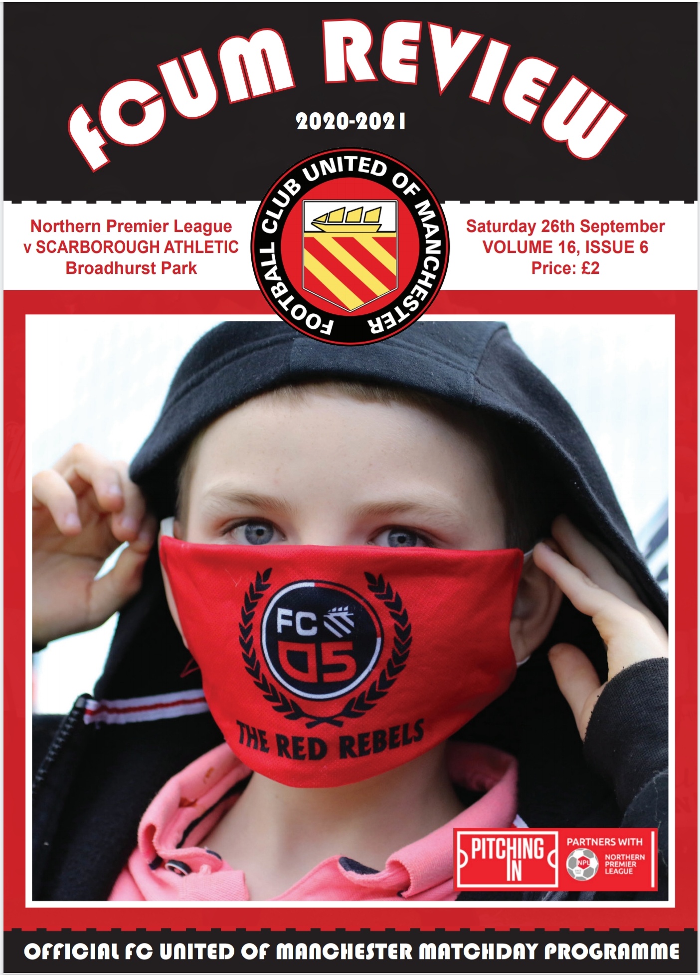 Scarborough Match Programme on sale today